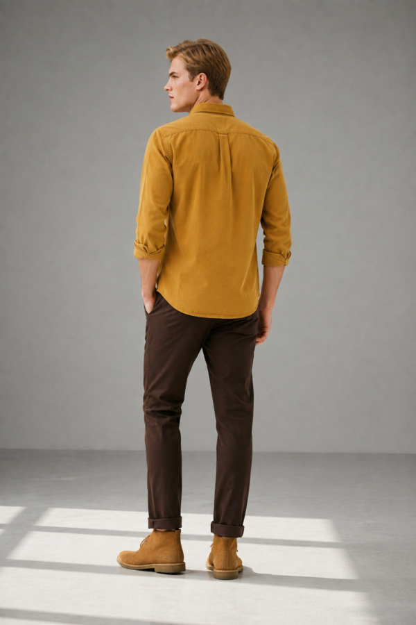 Bounces 86 Oxford shirt back or construction
